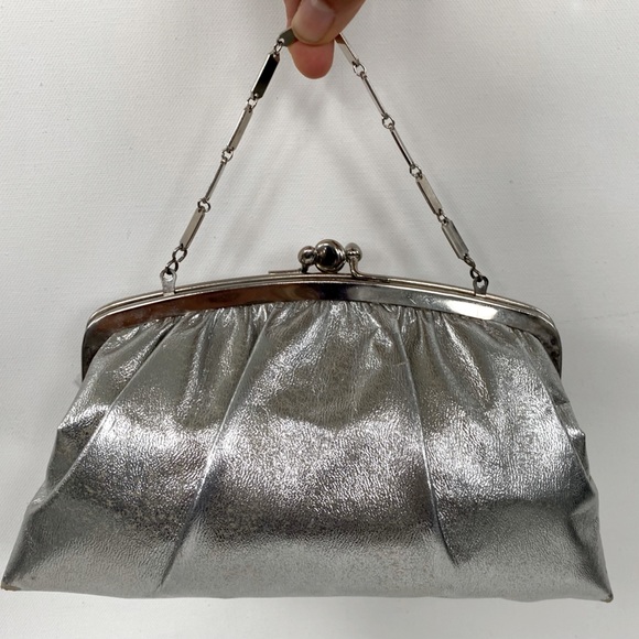 Vintage 1950s HL U.S.A. Two-pocket Clutch - Picture 1 of 7